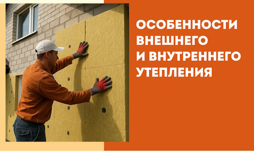 Какие особенности внешнего и внутреннего утепления в Шатуре