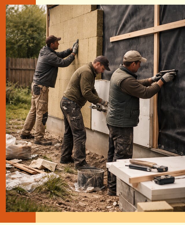 Утепление дачного дома под ключ в Шатуре