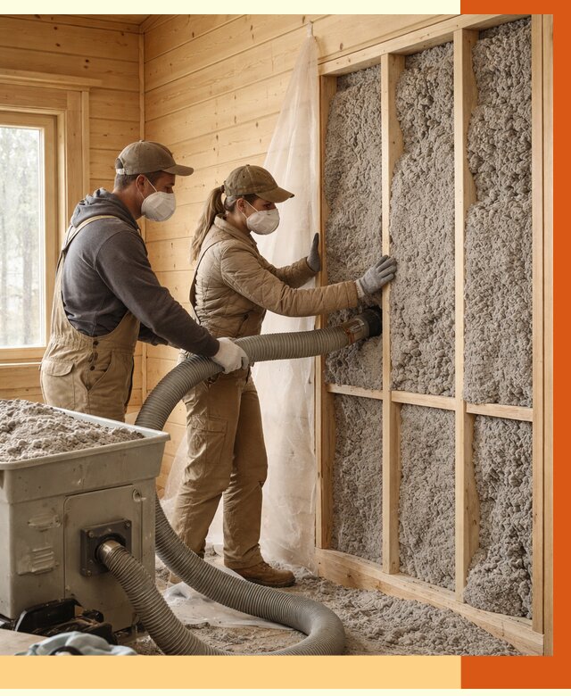 Утепление дачного дома эковатой в Шатуре от 1485 руб./м2 — комплексно, ТепломастерШтр