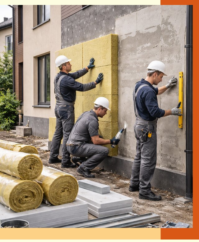 Утепление таунхауса в Шатуре от 7376 руб/м2 — комплекс под ключ | ТепломастерШтр