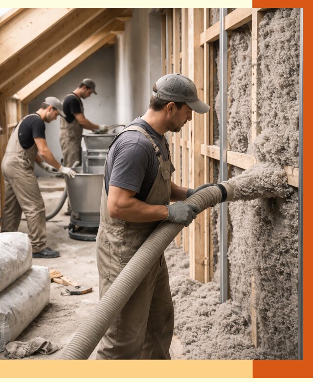 Утепление таунхауса эковатой в Шатуре от 2254 руб./м² — монтаж и задувка | ТепломастерШтр