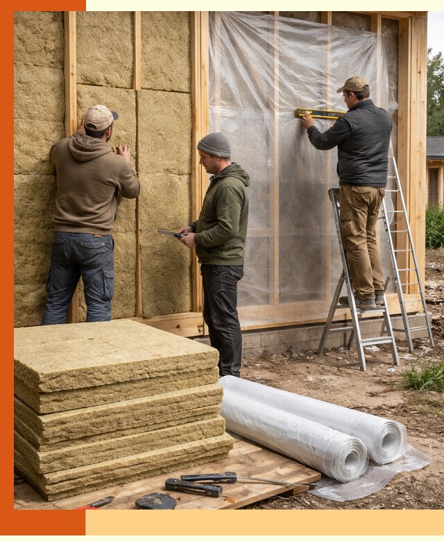 Утепление каркасного дома в Шатуре под ключ с гарантией качества