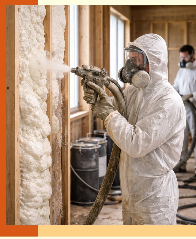 Утепление каркасного дома пенополиуретаном в Шатуре