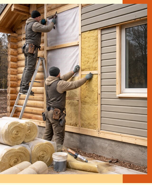 Утепление деревянного дома в Шатуре от 6351 руб./м2 — заказать работы | ТепломастерШтр