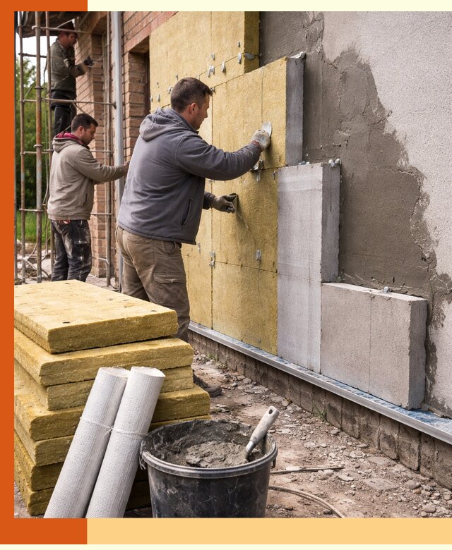 Утепление кирпичного дома под ключ в Шатуре