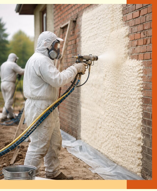 Утепление кирпичного дома ППУ в Шатуре под ключ от 6659 руб. | ТепломастерШтр