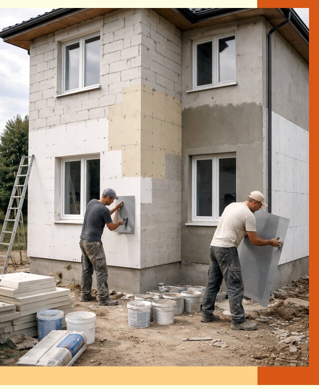 Утепление дома из газобетона в Шатуре от 4302 руб./м² — заказать у ТепломастерШтр