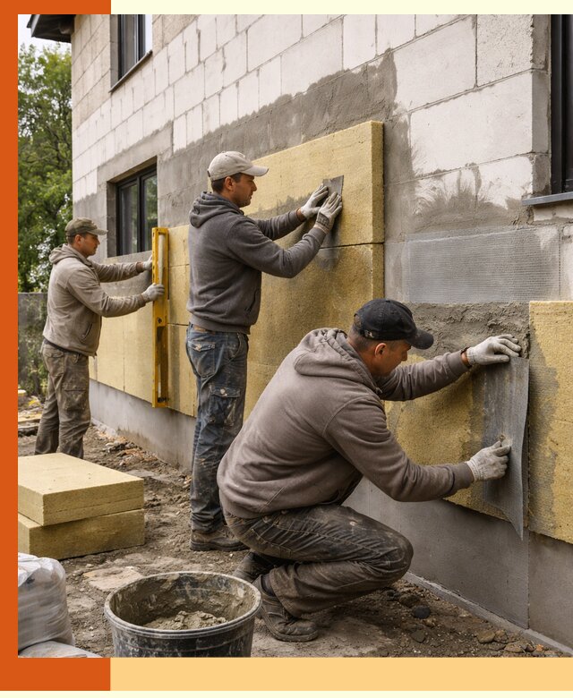 Утепление дома из газобетона в Шатуре качественно и долговечно