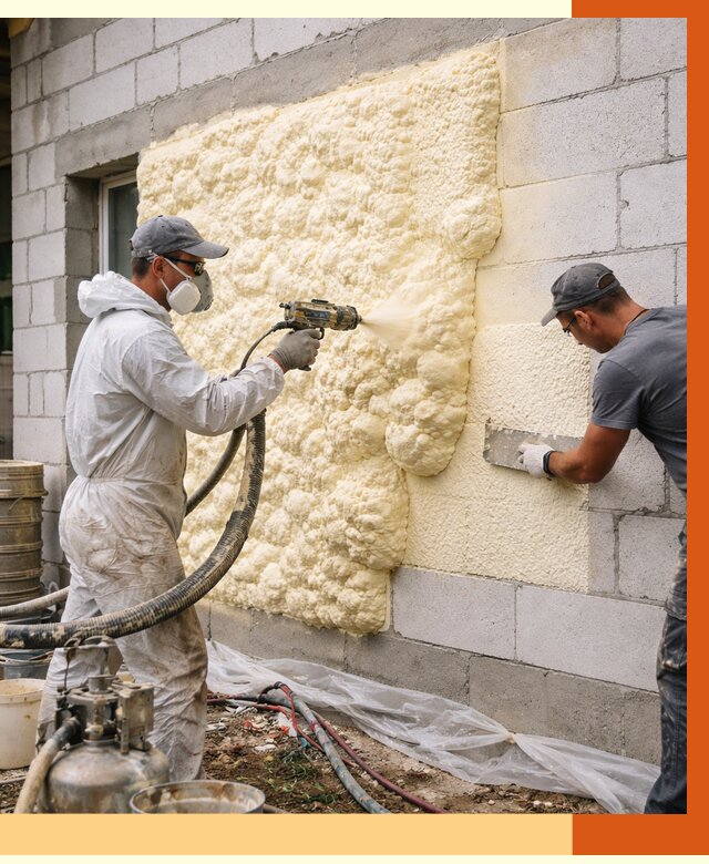 Утепление дома из газобетона ППУ в Шатуре от 4917 руб./м² под ключ | ТепломастерШтр