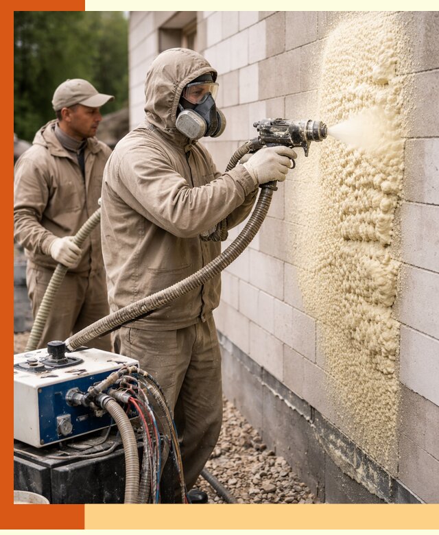 Утепление дома из газобетона ППУ в Шатуре — надежная теплоизоляция