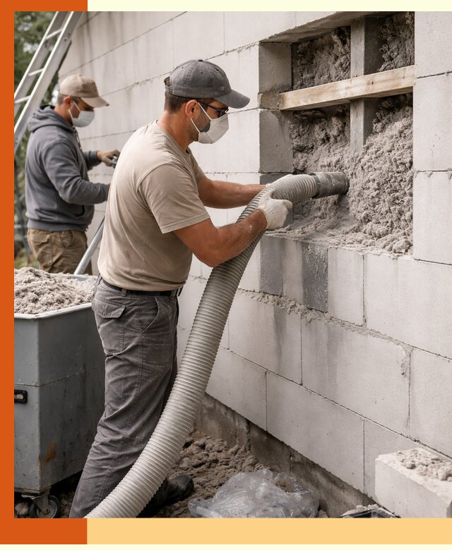 Утепление дома из газобетона эковатой в Шатуре