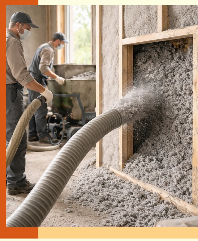 Утепление коттеджа эковатой в Шатуре с гарантией качества