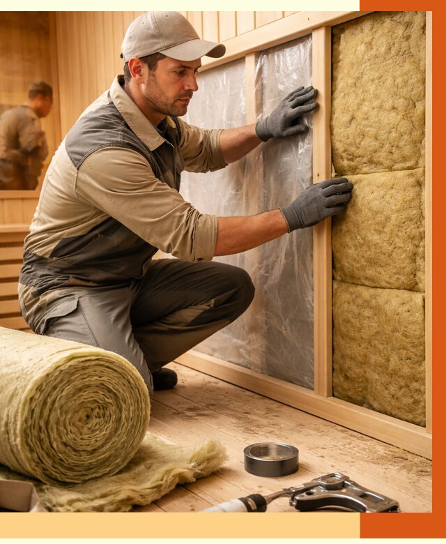 Утепление сауны изнутри в Шатуре от 6659 руб. за м2 | ППУ, под ключ — ТепломастерШтр