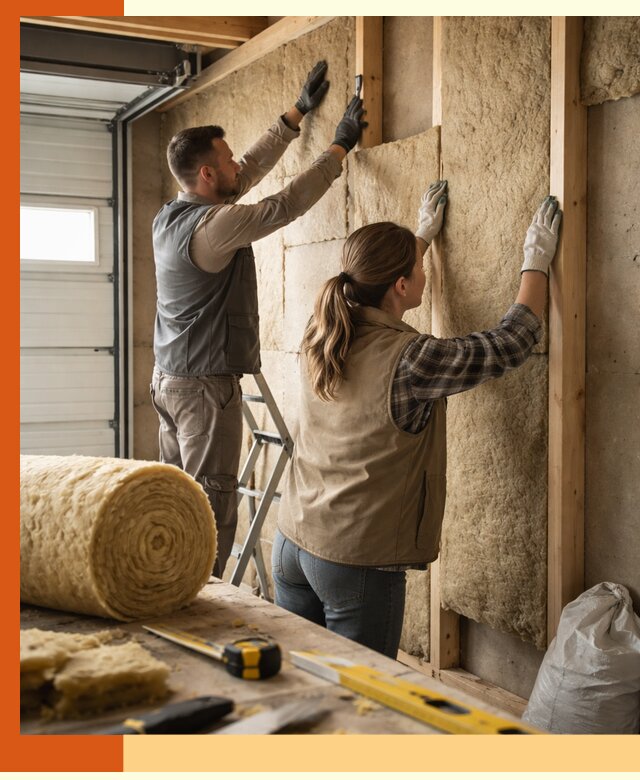 Утепление гаража изнутри в Шатуре: быстро и надежно