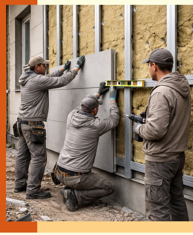 Утепление вентилируемого фасада под ключ в Шатуре