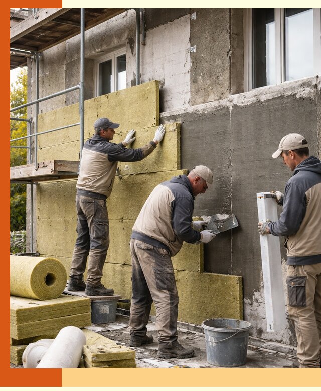 Утепление фасада зданий и домов в Шатуре