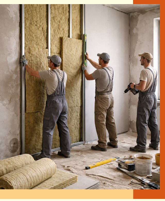 Утепление стен изнутри в Шатуре от 2305 руб/м² под ключ | ТепломастерШтр