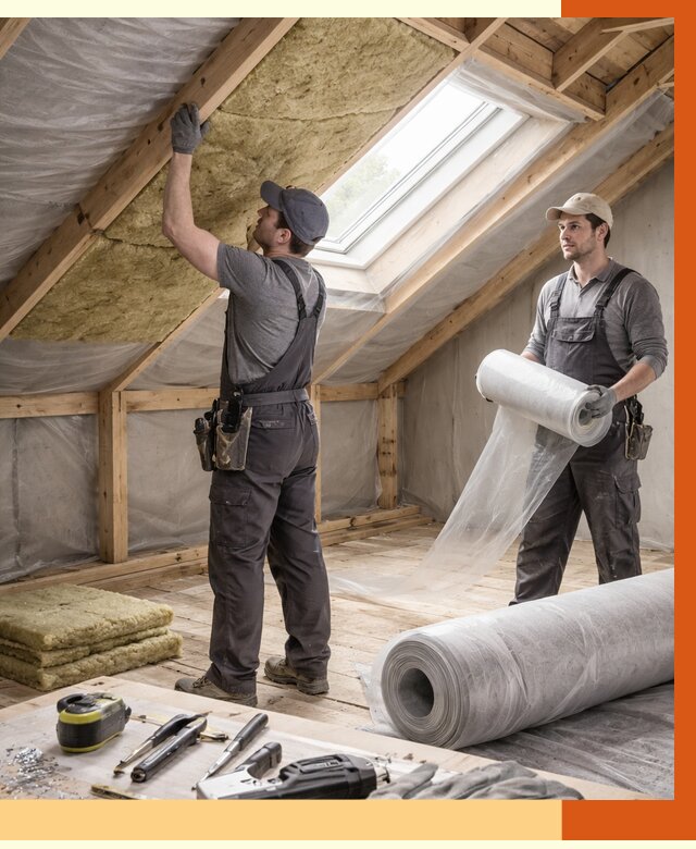 Утепление крыши изнутри мансарды в Шатуре от 4302 руб./м² | ТепломастерШтр