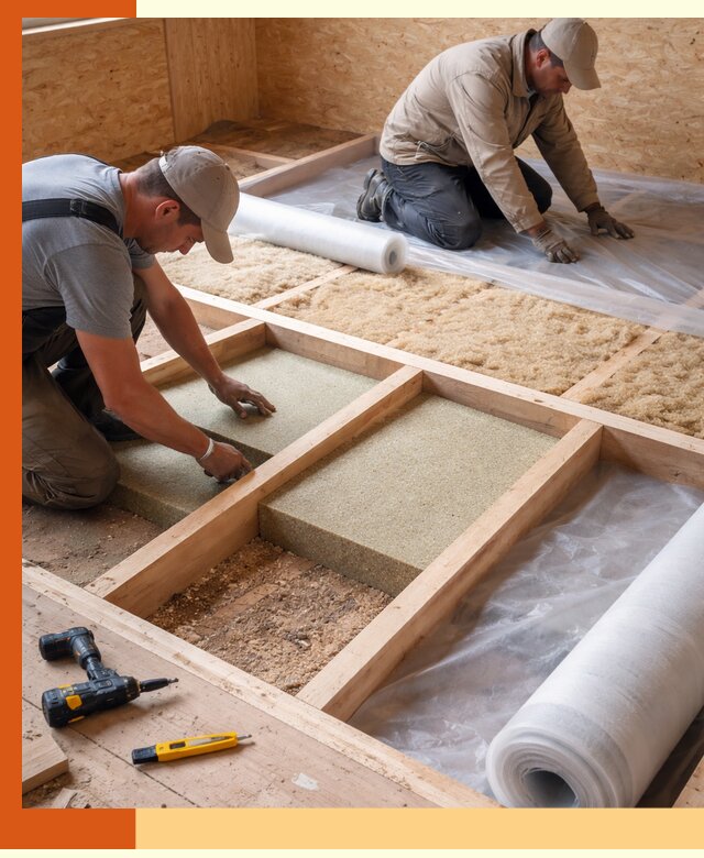 Профессиональное утепление деревянного пола в Шатуре