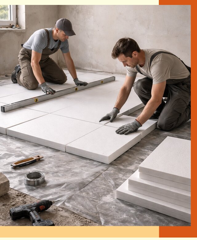 Утепление бетонного пола в Шатуре от 2561 руб/м2 — монтаж и цена | ТепломастерШтр