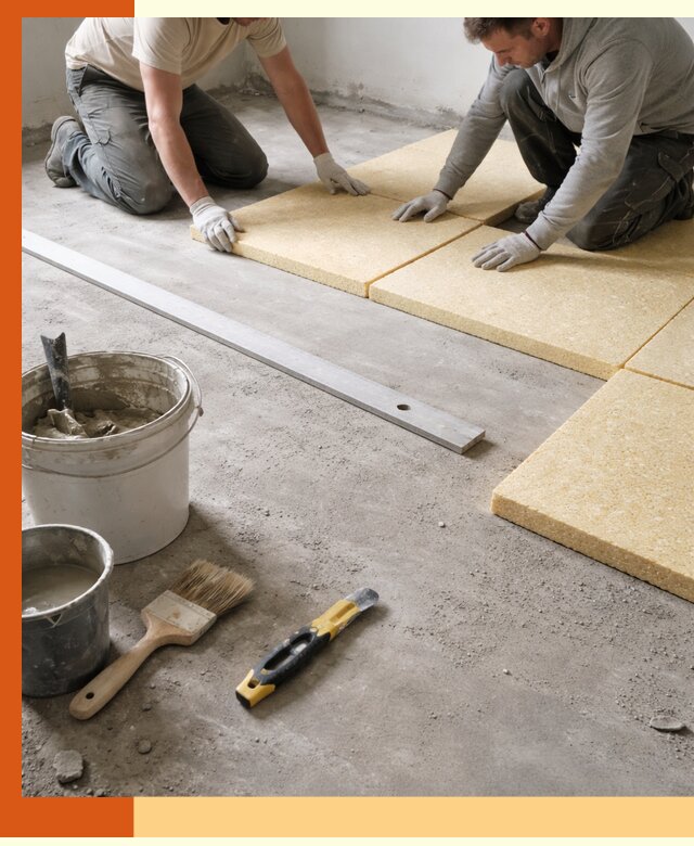 Утепление бетонного пола в Шатуре профессионально и недорого