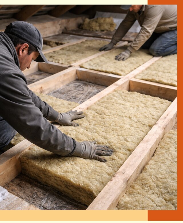 Утепление чердака минватой в Шатуре от 3585 руб/м2 под ключ | ТепломастерШтр