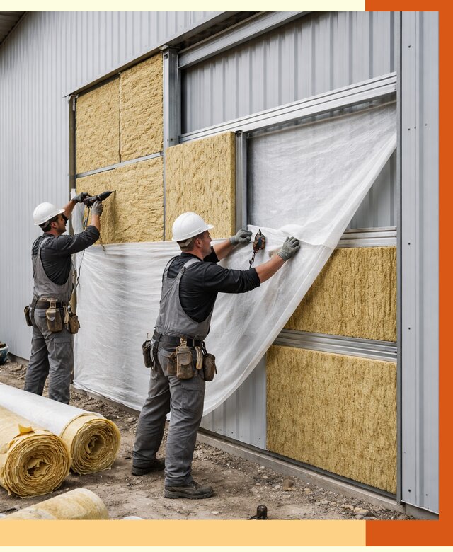 Утепление металлического склада в Шатуре от 4610 руб/м2 — комплексное утепление под ключ | ТепломастерШтр