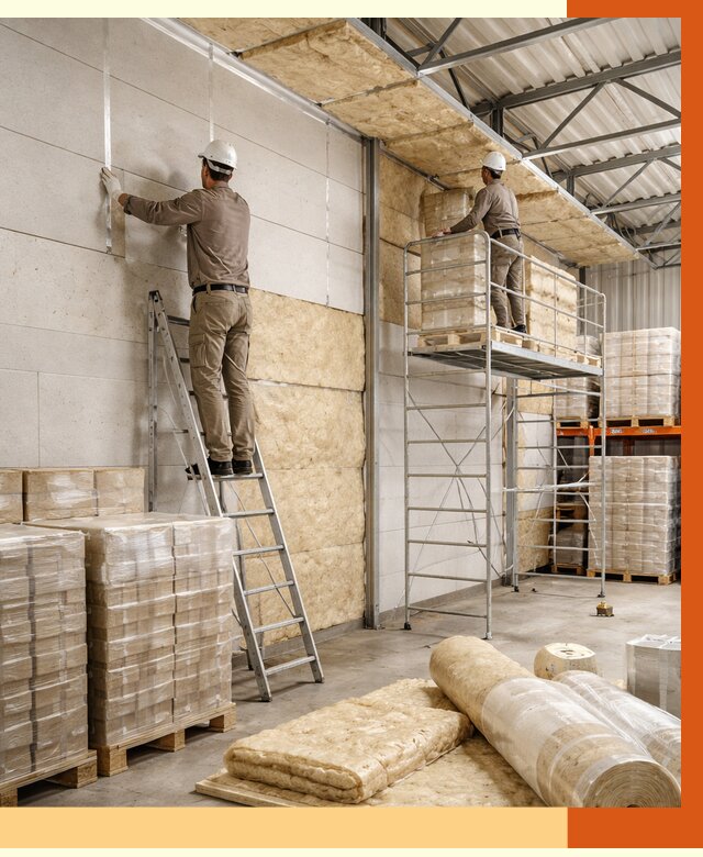 Утепление склада готовой продукции в Шатуре от 1998 руб./м2 — комплексно | ТепломастерШтр