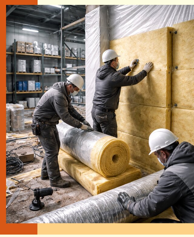 Утепление склада химсырья в Шатуре: безопасная и эффективная изоляция