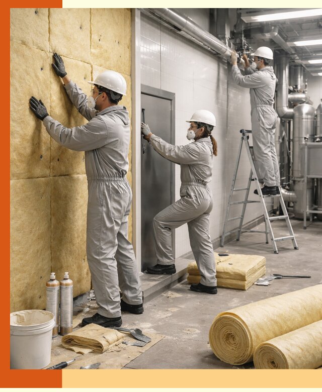 Утепление пищевого цеха под ключ в Шатуре