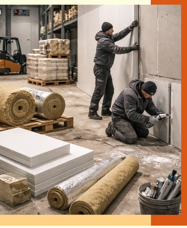 Утепление холодного склада в Шатуре от 8707 руб/м2 — комплексное под ключ | ТепломастерШтр