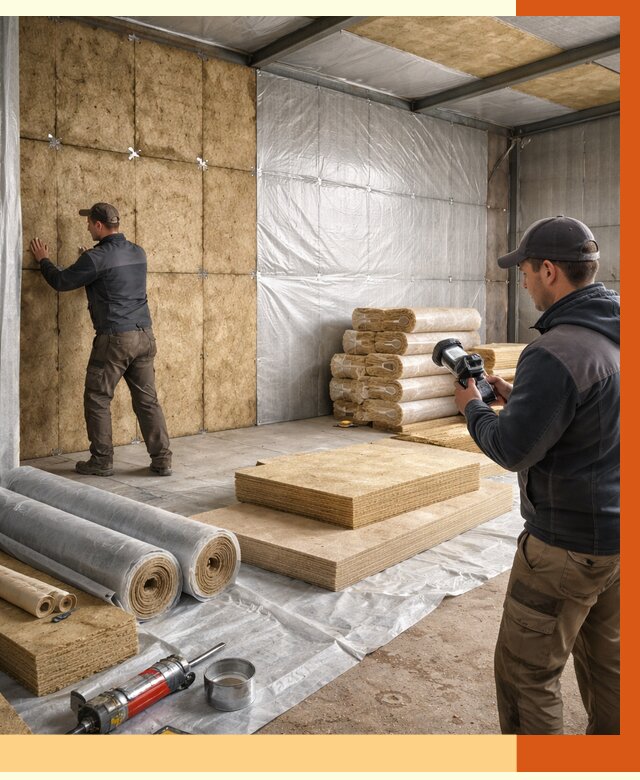 Утепление теплого склада в Шатуре под ключ от 11781 руб/м² | ТепломастерШтр