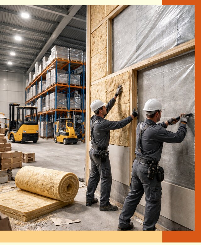 Утепление склада с техникой в Шатуре от 4302 руб./м2 — комплексно под ключ | ТепломастерШтр