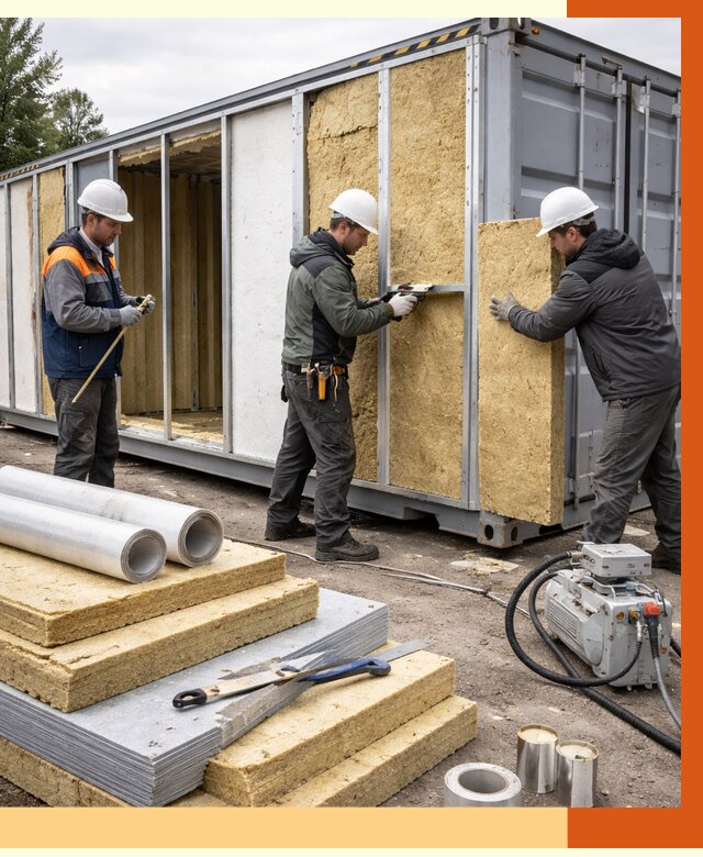 Утепление морского контейнера в Шатуре от 3842 руб. под ключ | ТепломастерШтр