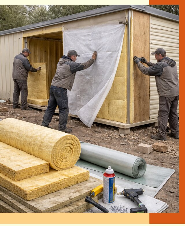 Утепление строительной бытовки в Шатуре от 12805 руб. под ключ | ТепломастерШтр