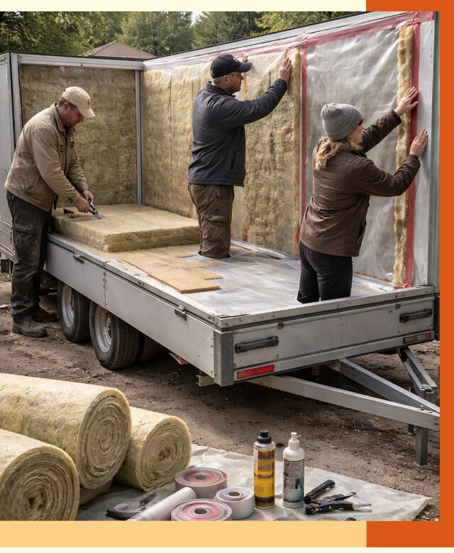 Утепление прицепа в Шатуре под ключ от 12805 руб. — комплекс от ТепломастерШтр