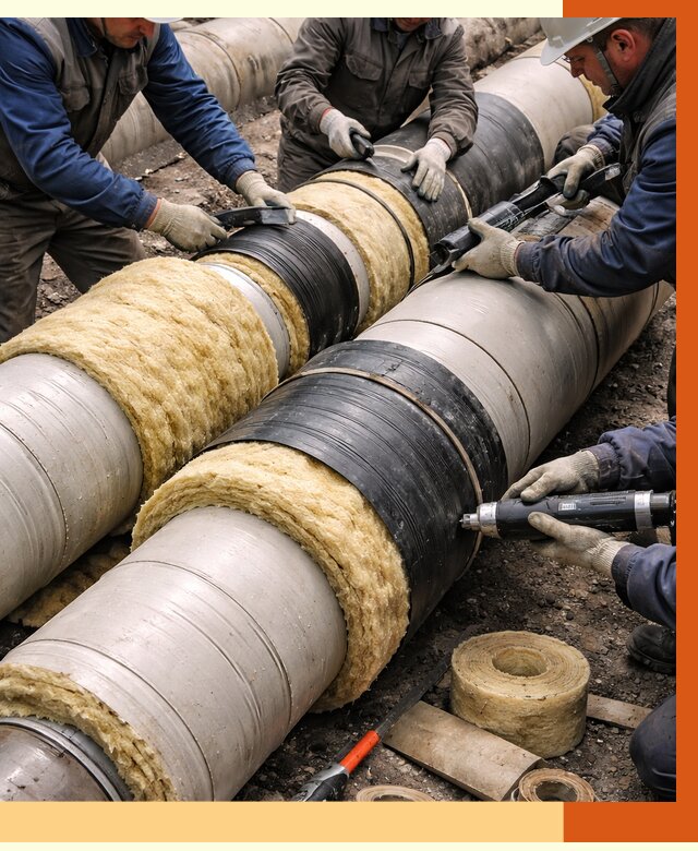 Утепление трубопровода в Шатуре под ключ от 1895 руб. — надежно и выгодно | ТепломастерШтр