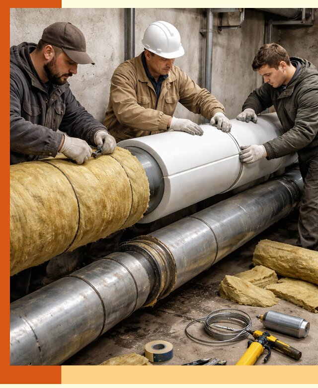 Утепление трубопровода в Шатуре с гарантией энергоэффективности