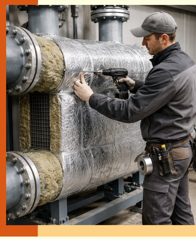 Утепление теплообменника в Шатуре — профессиональная теплоизоляция оборудования