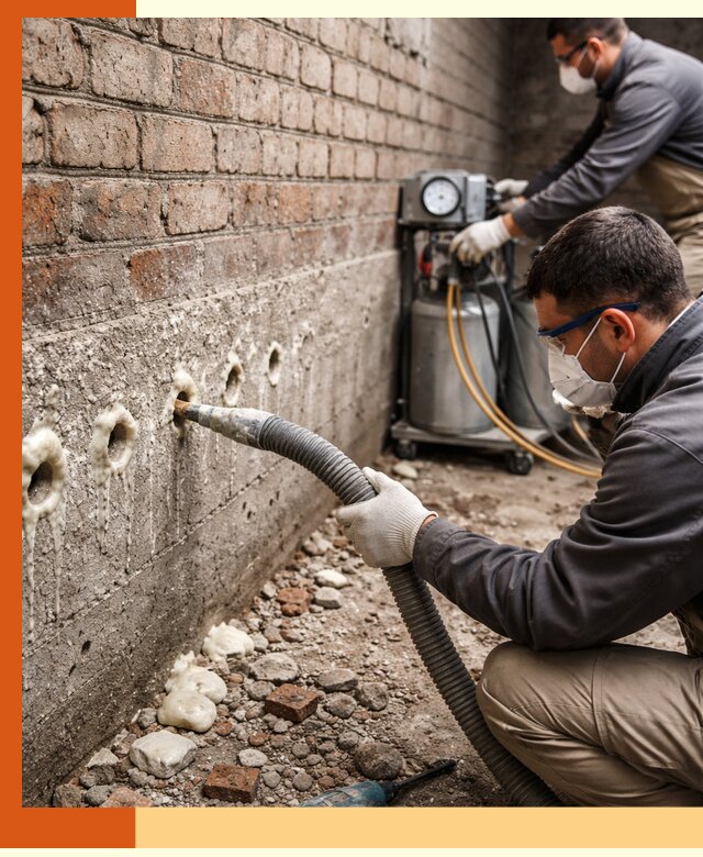 Заполнение колодцевой кладки ППУ в Шатуре быстро и герметично