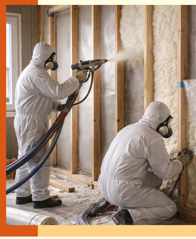 Утепление каркасной стены ППУ в Шатуре для домов и коттеджей