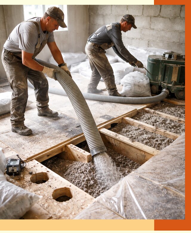 Заполнение пустот перекрытий в Шатуре от 4610 руб. под ключ | ТепломастерШтр