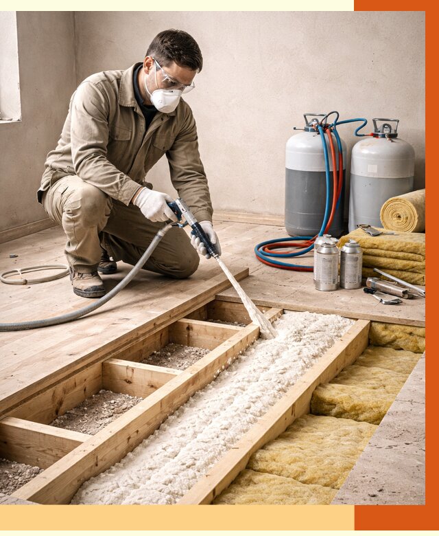 Заполнение полостей межэтажного перекрытия в Шатуре от 4302 руб. | ТепломастерШтр