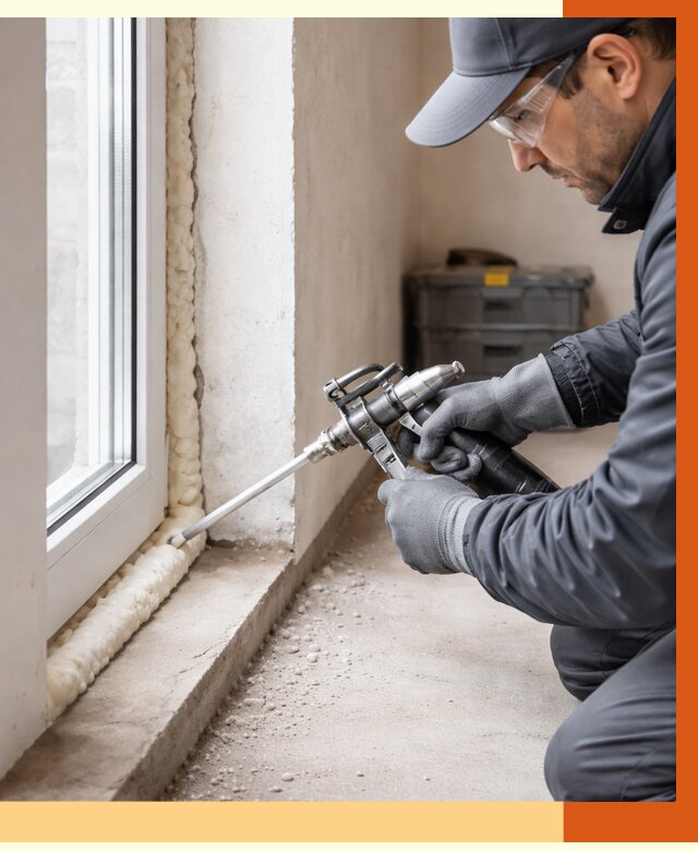 Герметизация стыков ППУ в Шатуре от 1690 руб. за м2 — утепление примыканий под ключ | ТепломастерШтр