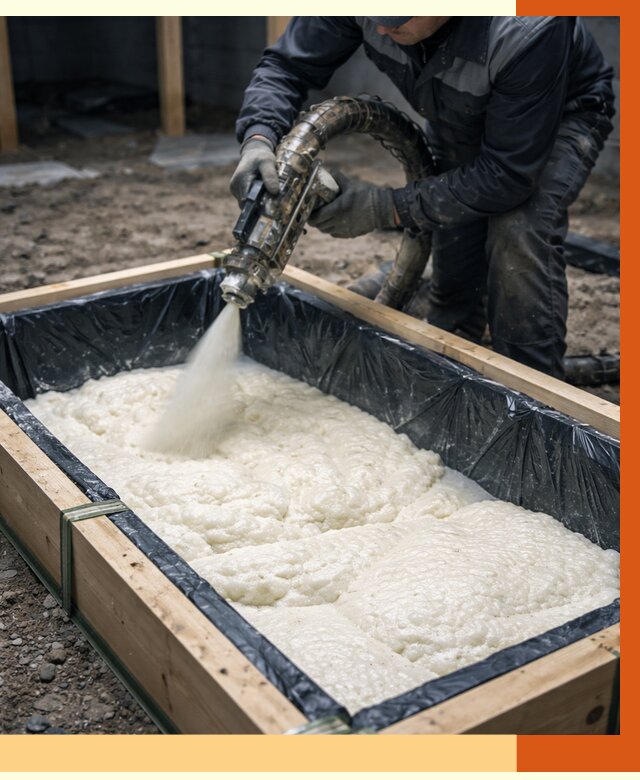 Заливка ППУ в формы в Шатуре от 2561 руб. — утепление форм под ключ | ТепломастерШтр