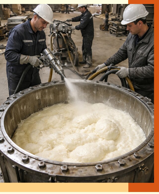 Заливка ППУ в емкости в Шатуре от 7427 руб. — утепление емкости под ключ | ТепломастерШтр