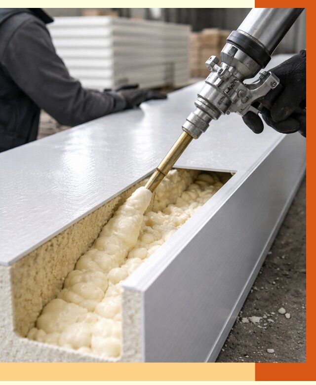 Заполнение пустот холодильных панелей в Шатуре от 7683 руб. | ТепломастерШтр