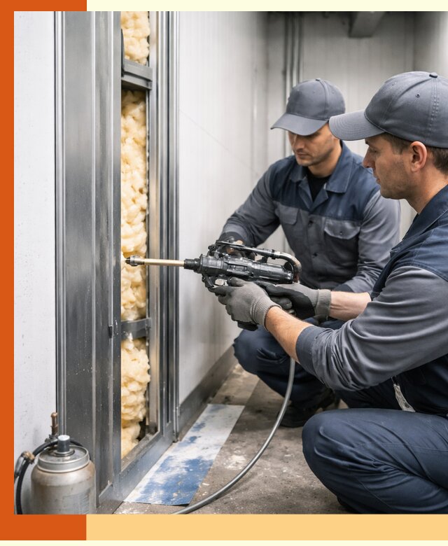 Заполнение пустот холодильных панелей в Шатуре специализированной пеной