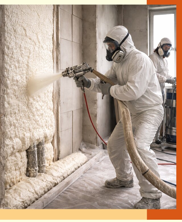 Напыление пенополиуретана в Шатуре от 7683 руб./м2 — услуги и монтаж ППУ | ТепломастерШтр