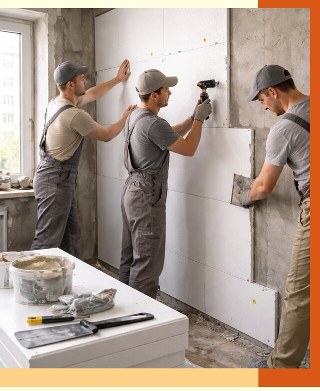 Утепление пенопластом домов и стен в Шатуре от 1895 руб. — ТепломастерШтр